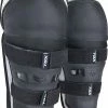 Best deal 👍 Fox 2022 Peewee Titan Black Silver Knee/Shin Guard ⭐ -Fox shop FO08037464OS