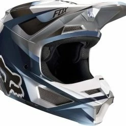Wholesale ๐ Fox Youth V1 Motif Blue Grey Helmet ๐