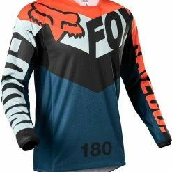 Outlet 🎁 Fox 2022 180 Trice Grey Orange Jersey 🛒