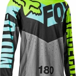 Cheap ❤️ Fox 2022 Youth 180 Trice Teal Jersey 😍