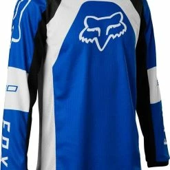 Best Pirce 😀 Fox 2022 Youth 180 Lux Blue Jersey 😉