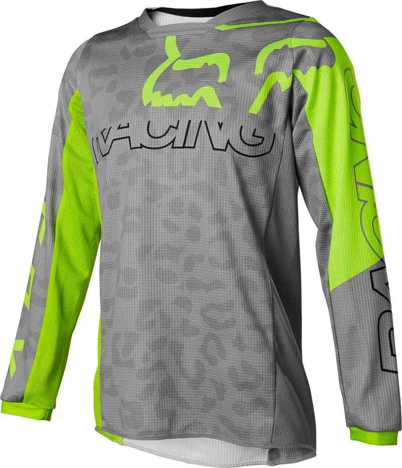 Top 10 👍 Fox 2022 Youth 👧 Girls Skew 180 Steel Grey Jersey 😍 4 Top 10 👍 Fox 2022 Youth 👧 Girls Skew 180 Steel Grey Jersey 😍 - Image 2