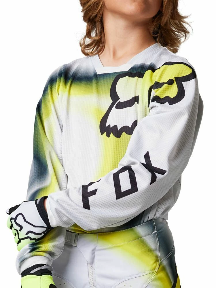 Brand new ✨ Fox 2023 Youth 180 Toxsyk Fluro Yellow Jersey - Unisex - Large ⌛ 4 Brand new ✨ Fox 2023 Youth 180 Toxsyk Fluro Yellow Jersey - Unisex - Large ⌛ - Image 2