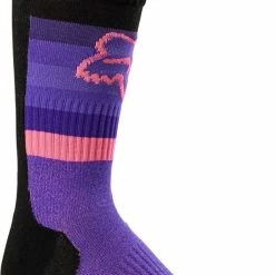 Cheap 💯 Fox 2023 👧 Girls Youth 180 Toxsyk Black Pink 🧦 Socks 🤩